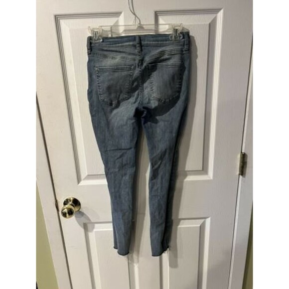 Free People Reagan Button Fly Womens Size 27 Skinny Ankle Jeans Raw hem - Picture 9 of 9